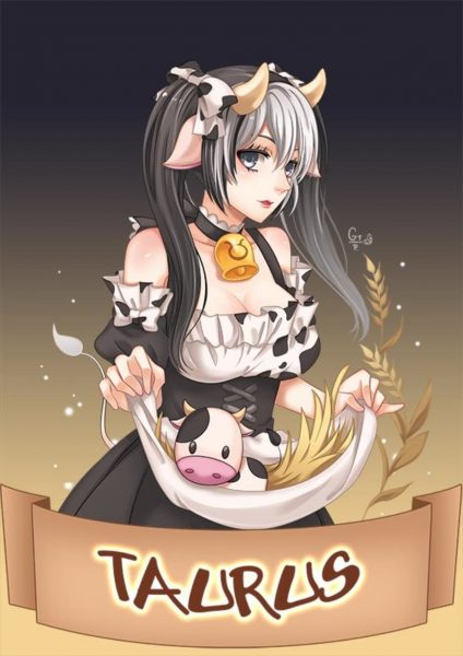 Maid Anime Stier Bild