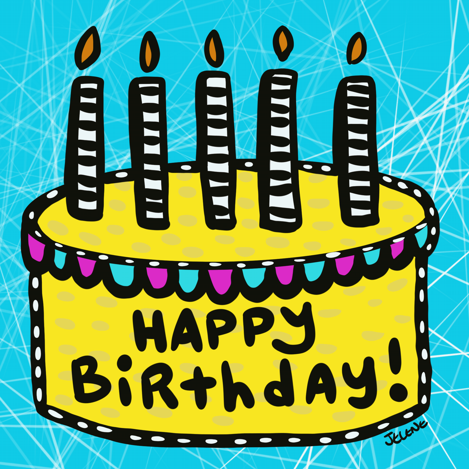 1001 ảnh động Happy Birthday siêu dễ thương GIF sinh nhật IINI Blog