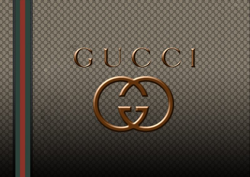 ảnh Gucci logo màu đồng