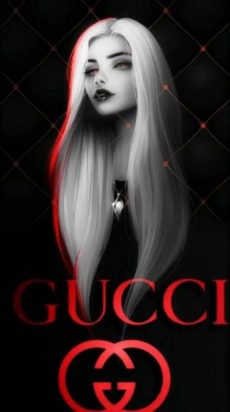 ảnh Gucci và cô gái tóc bạc