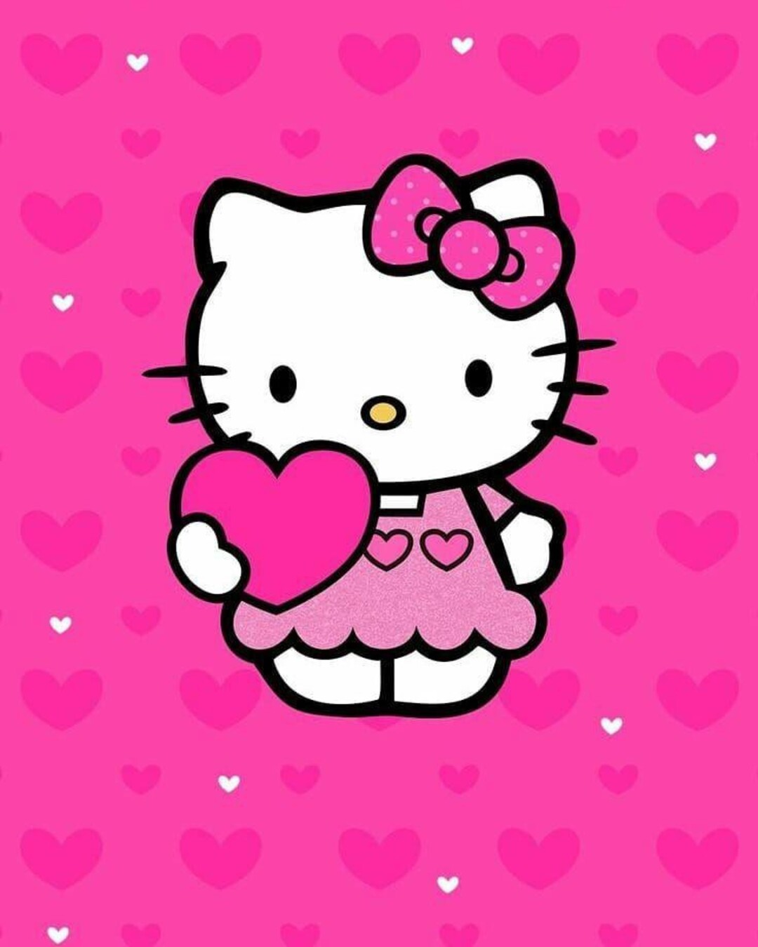 Hello Kitty Wallpaper with Pink Bow