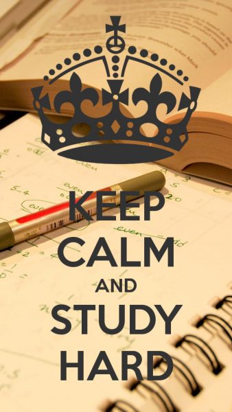 Ảnh ôn thi keep calm & study hard