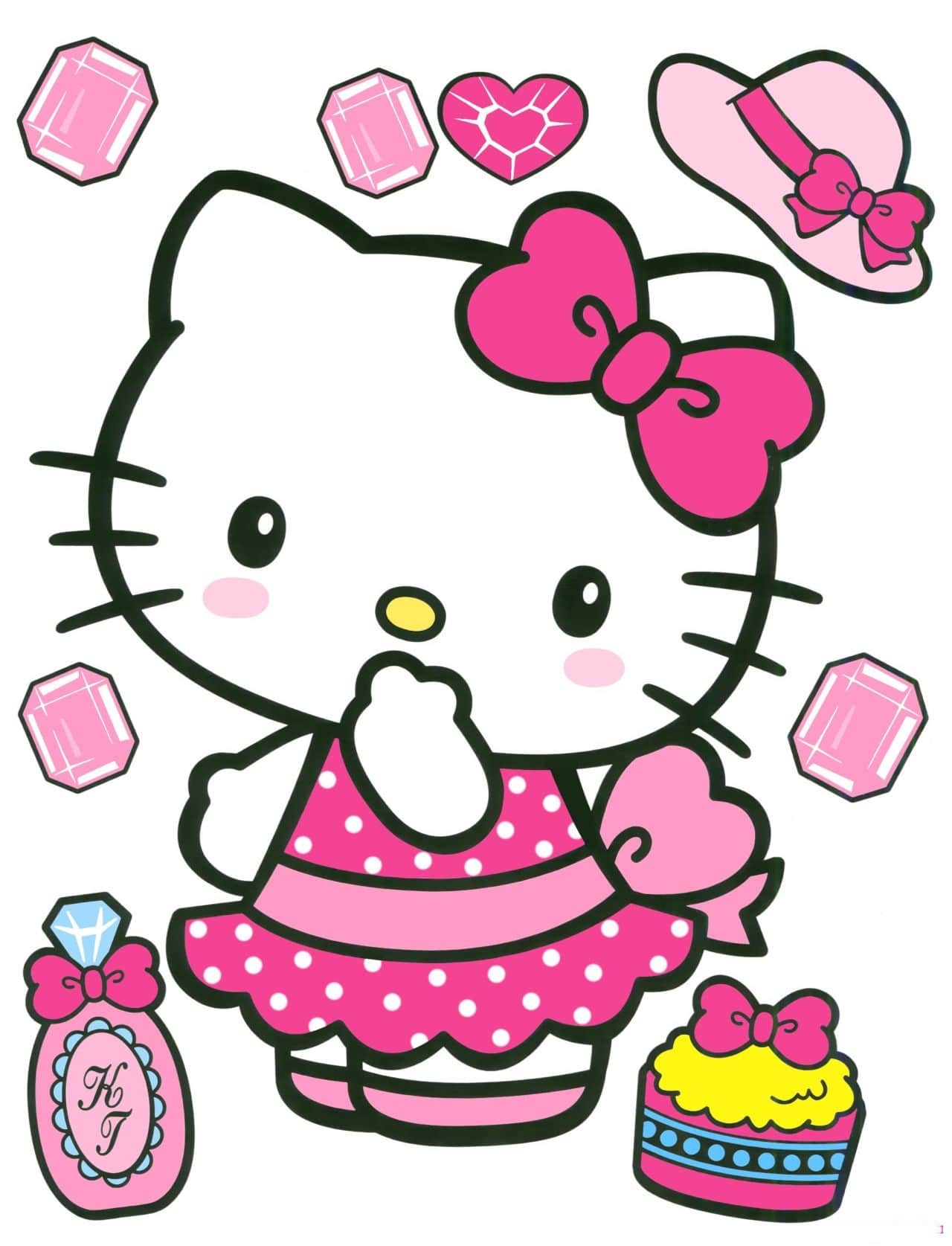 Tuyển tập 44+ tranh tô màu Hello Kitty dễ thương cute cho bạn thư giãn -  BlogAnChoi