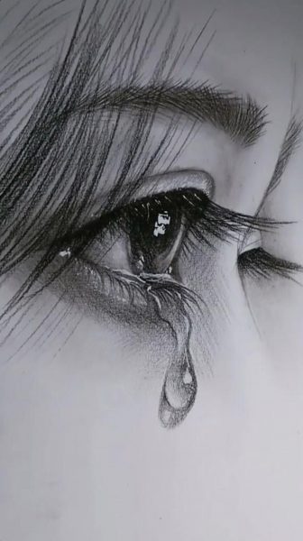 Hình ảnh nước mắt rơi thành giọt