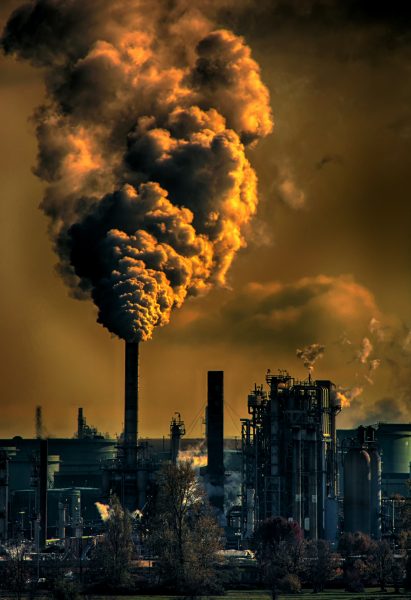 Bild der Luftverschmutzung durch Fabrikabgase