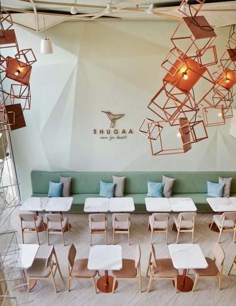 Hình ảnh quán cafe kiểu tối giản
