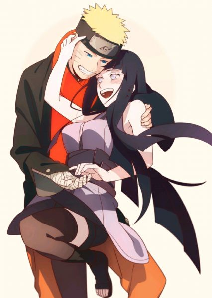 hình Naruto vs Hinata cười hạnh phúc
