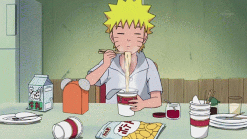Naruto ăn mì hình nền động