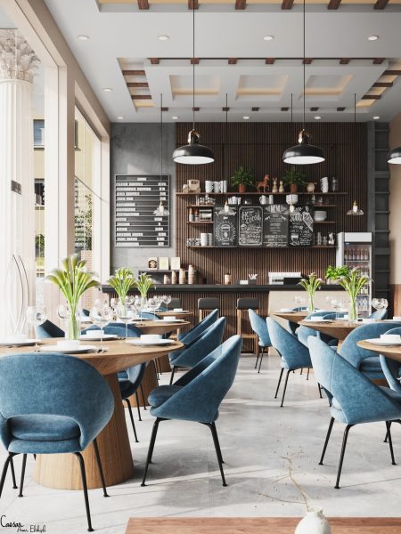 Hình quán cafe ấm áp sang chảnh
