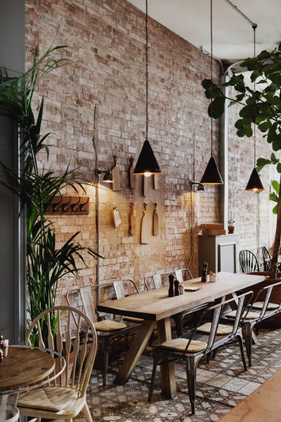 Hình quán cafe âm hưởng retro