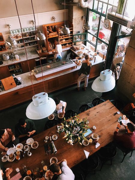 Hình quán cafe kèm ăn sáng