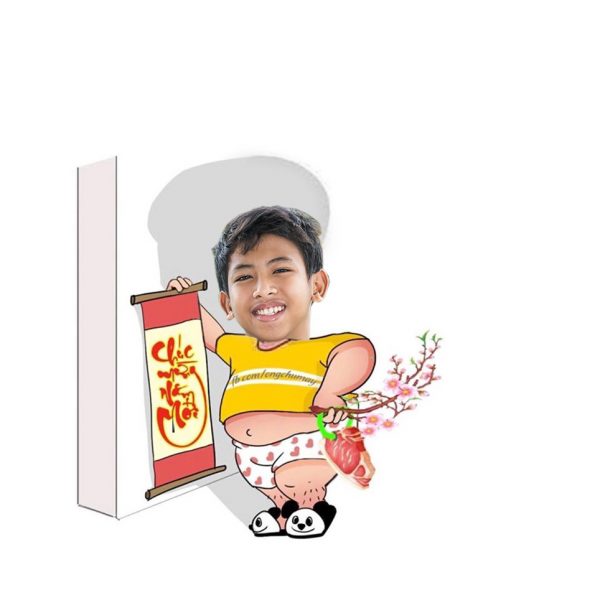 Mẫu ảnh ghép mặt hài
