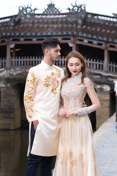 Mẫu áo dài cưới cho cặp đôi