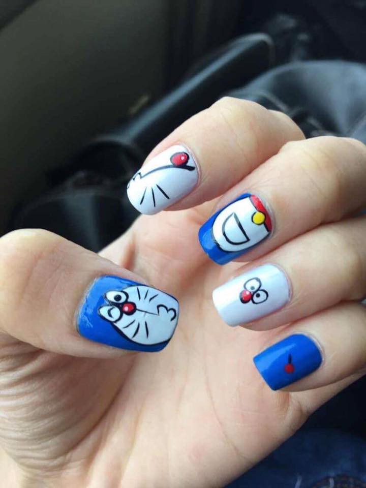 Vẽ hoạt hình Nails Doraemon  Vẽ Nails là 1 kĩ thuật ứng dụng rất nhiều  trong thực tế Có nhiều kiểu và nhiều cách vẽ Nails Nay thảo sẽ chia sẻ