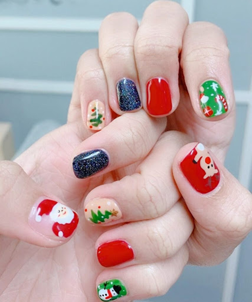 50 Mẫu nail Noel đẹp đơn giản mùa Giáng Sinh cho nàng  Đẹp365