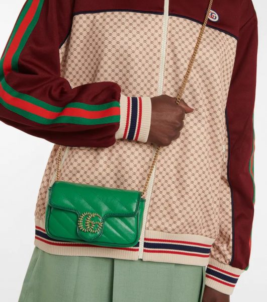Mẫu túi xách Gucci xanh lá marmont mini
