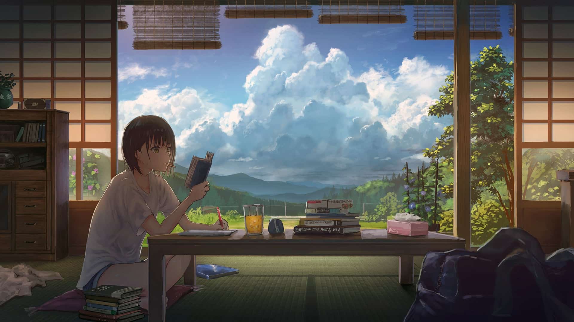 100 Hình nền máy tính chill 4K Anime đẹp cute  Tải miễn phí