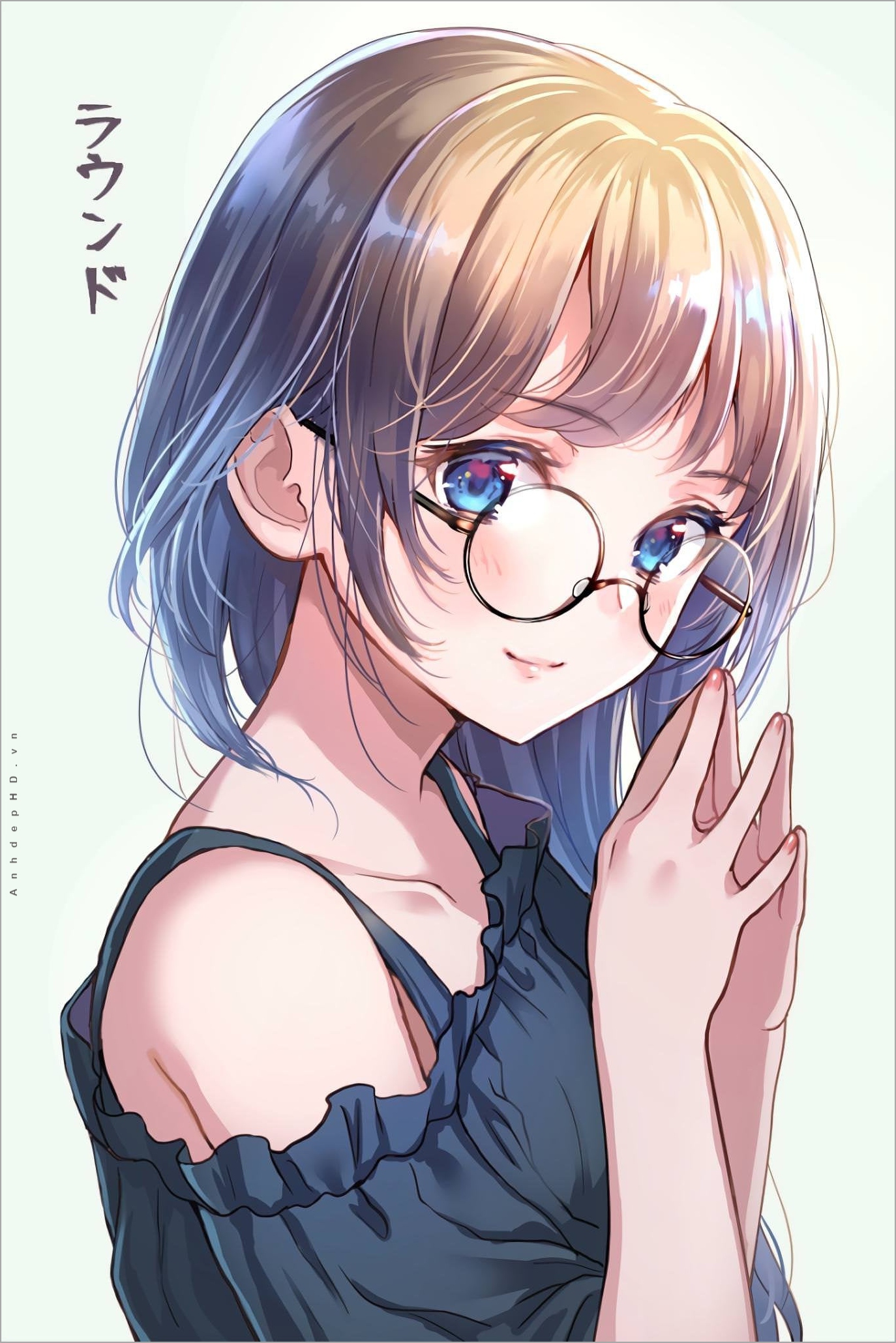 Hình ảnh anime girl đeo kính xinh đẹp cuốn hút mọi ánh nhìn