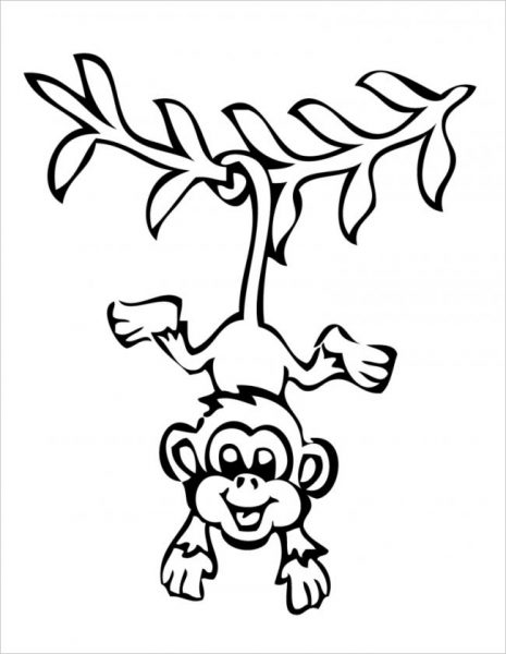 Vẽ con khỉ trèo cây