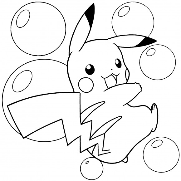 Hình Vẽ Pikachu Dễ Thương
