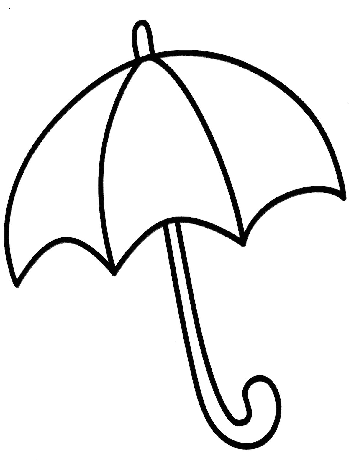 Tranh tô màu cái ô
