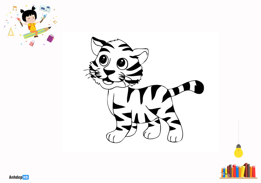 Top 107 Về Cute Hình Vẽ Con Hổ Dễ Thương Không Thể Bỏ Qua Teaching How To  Draw A Simple Tiger For Tet 2022