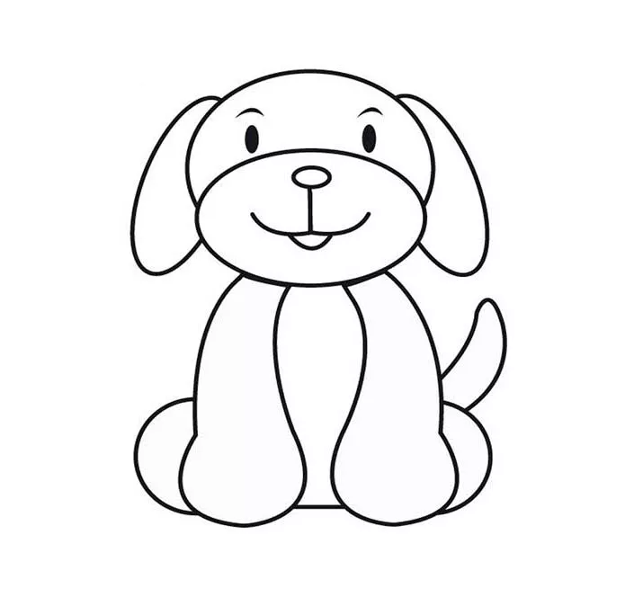 Top 89 Hình ảnh tranh tô màu con chó cute cho bé tập tô