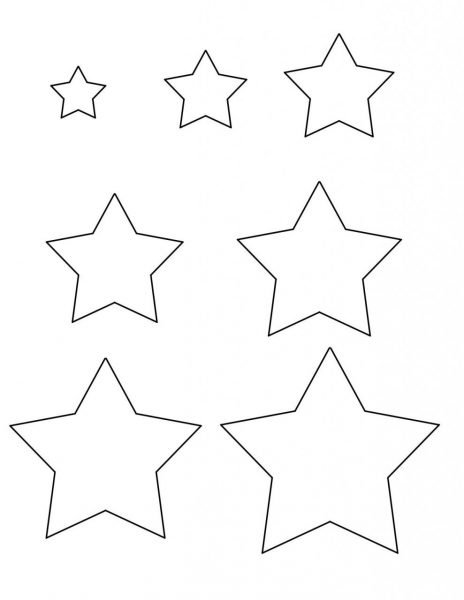 Trang màu ngôi sao đơn giản