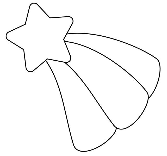 Trang tô màu với các ngôi sao và ba dải ruy băng
