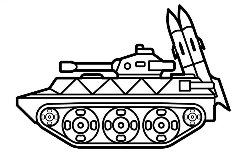 Trang màu của một chiếc xe tăng và hai thùng