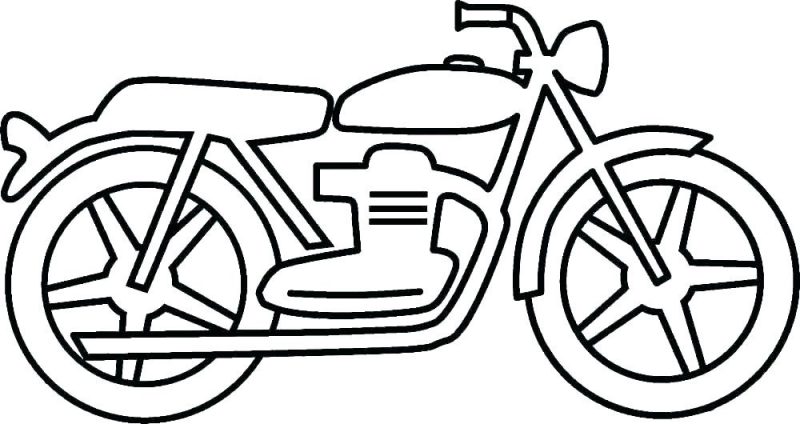 vẽ một chiếc xe máy đơn giản
