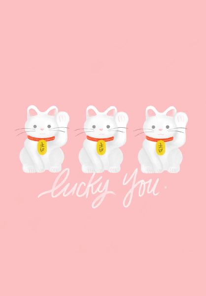 Hình nền may mắn dễ thương