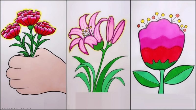 Bí quyết vẽ bông hoa tô màu đẹp như chuyên gia họa sĩ