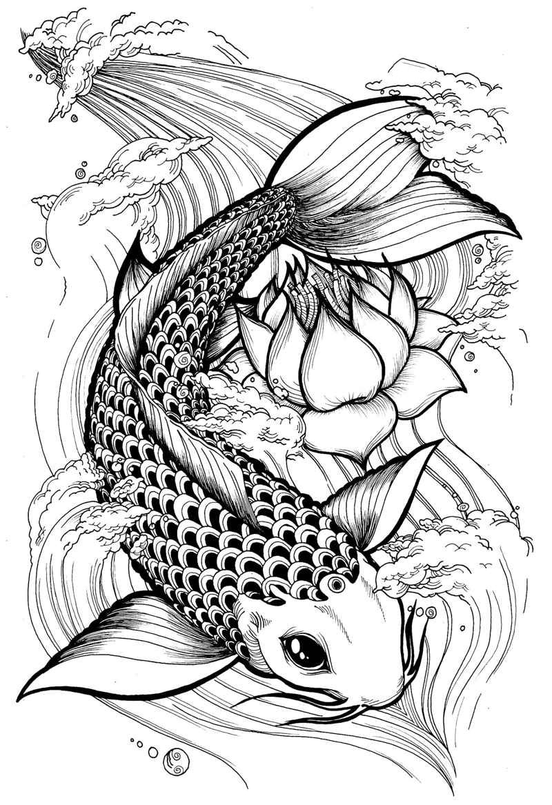 8 Cách vẽ cá chép ý tưởng  cá chép hình xăm nhật hình xăm