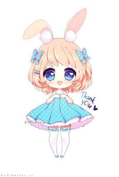 hình vẽ chibi, anime cute dễ vẽ
