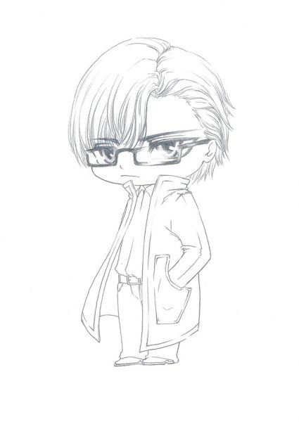hình vẽ chibi của thư sinh