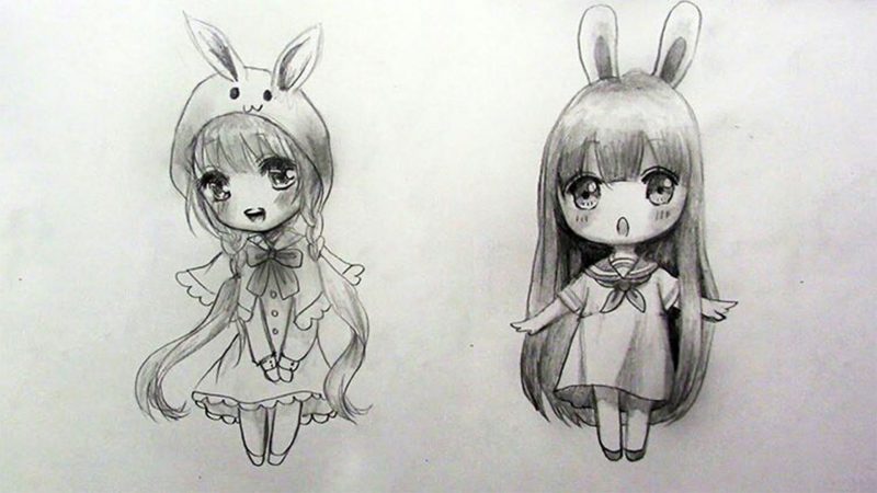 hình vẽ chibi dễ thương nhất