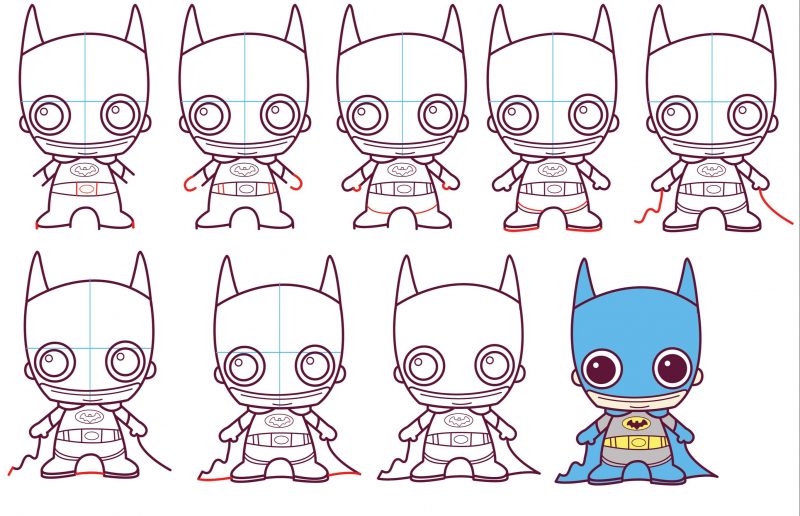 hình vẽ chibi siêu nhân