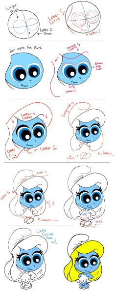 hình vẽ chibi xì trum