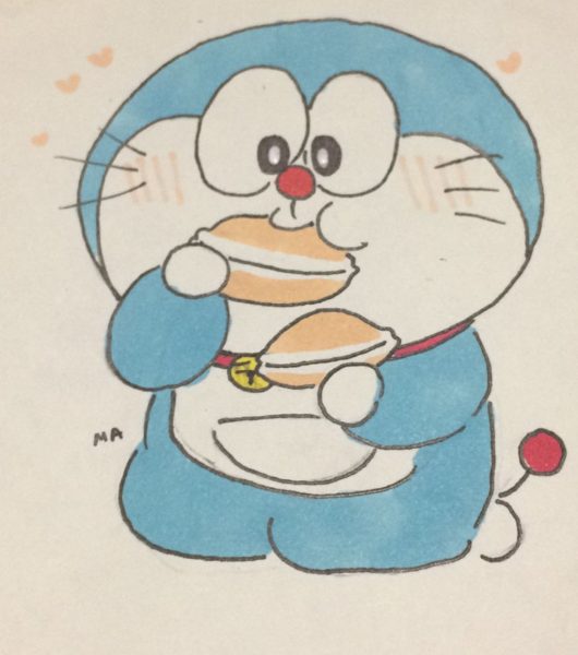 Hình vẽ Doraemon cute đơn giản