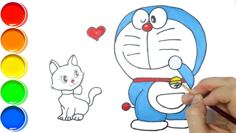 Hình vẽ doraemon nháy mắt