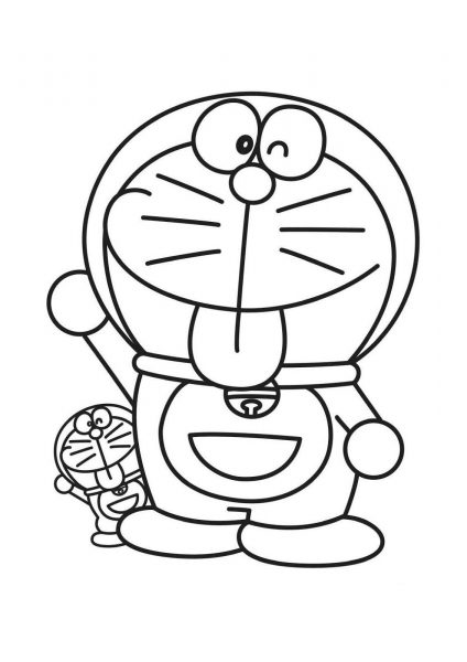 Hình vẽ doraemon tinh nghịch
