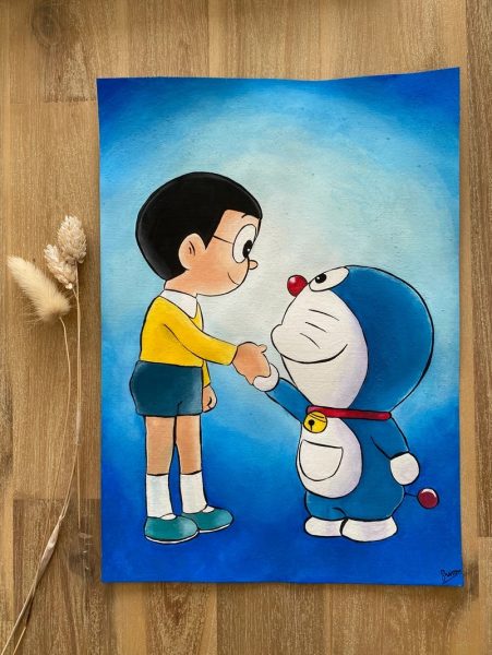 Hình vẽ doraemon và nobita