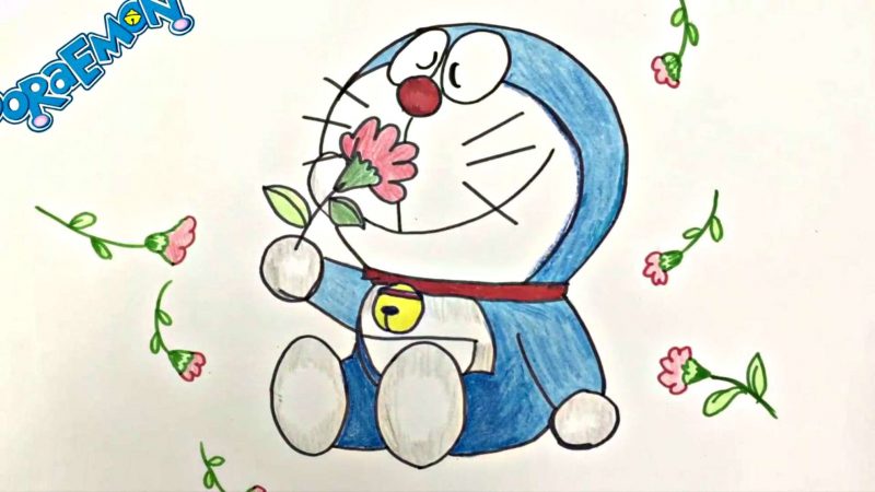Hình vẽ doraemon yêu đời