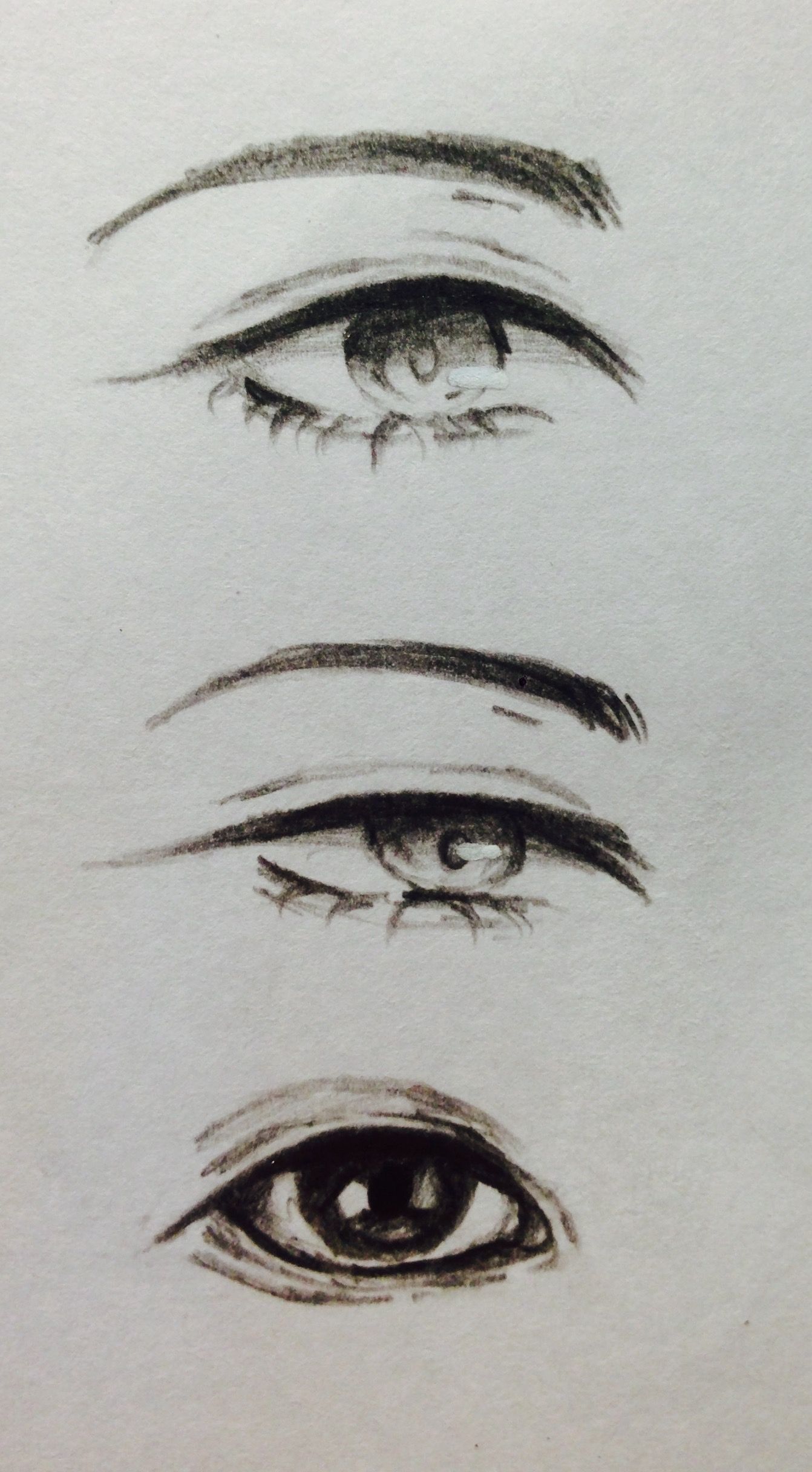 Cách vẽ mắt anime lạnh lùng cho nam nữ đơn giản ấn tượng 19  Vẽ mắt anime  Mắt Vẽ mắt