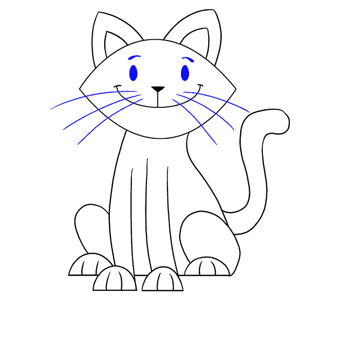 99 Cách Vẽ Mèo Hình Vẽ Mèo Đơn Giản Cute Hết Nước Chấm