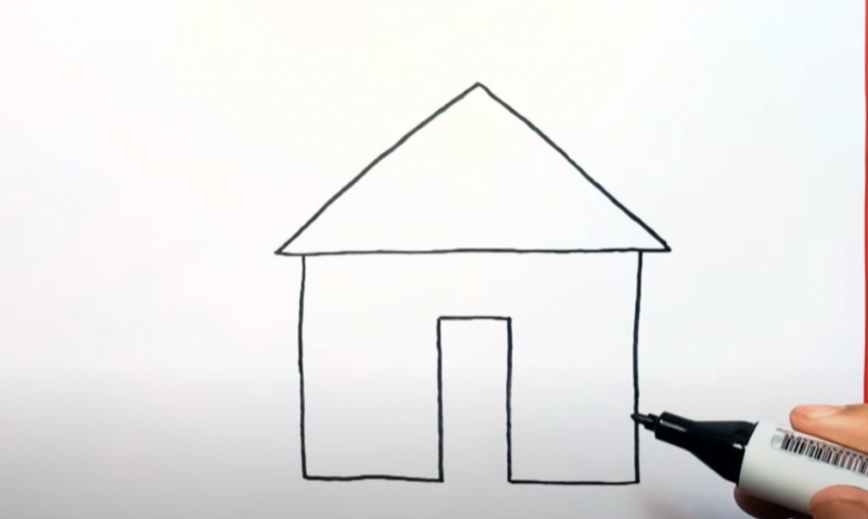 Cách vẽ ngôi nhà đẹp nhất đơn giản Cách vẽ ngôi nhà 3d  TRẦN HƯNG ĐẠO
