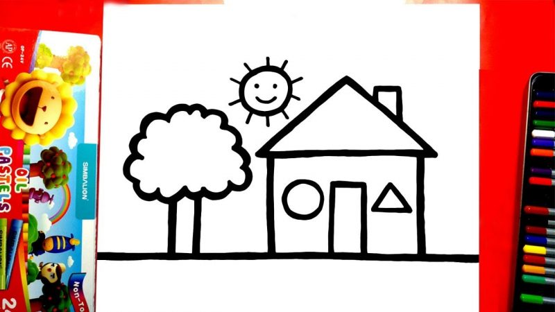 Cách vẽ ngôi nhà đẹp nhất lớp 6 cực đơn giản