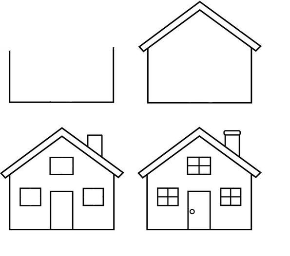 Cách vẽ một ngôi nhà trong 4 bước