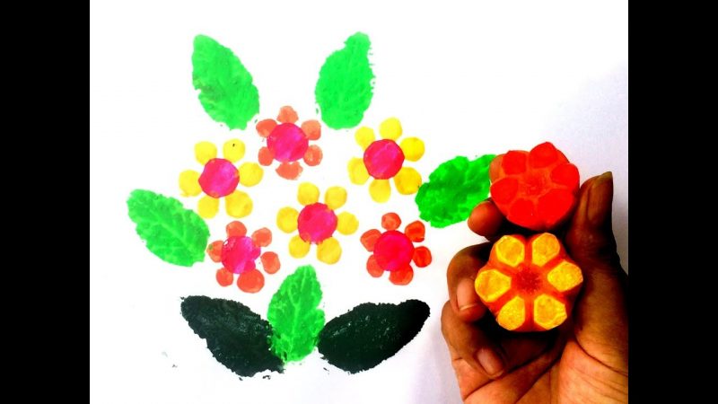 Cách Vẽ Hoa Và Lá Từ Chai Nhựa